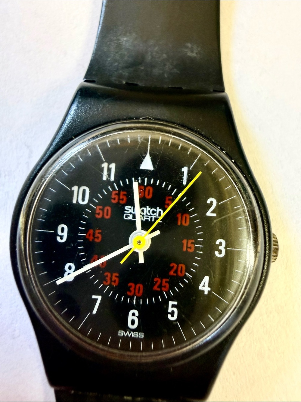 Swatch Nicholette LB105 Black Vintage Watch